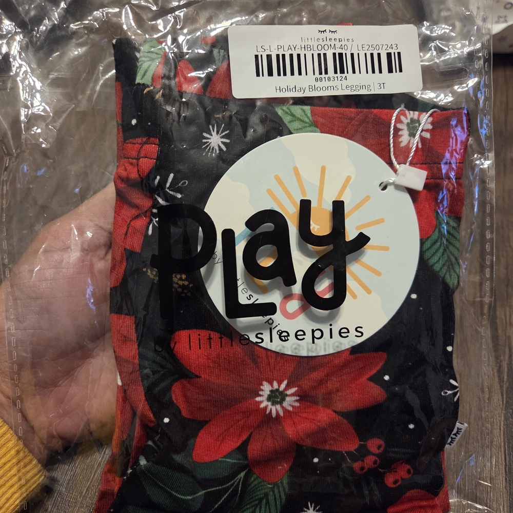 Little Sleepies Berry Merry Leggings